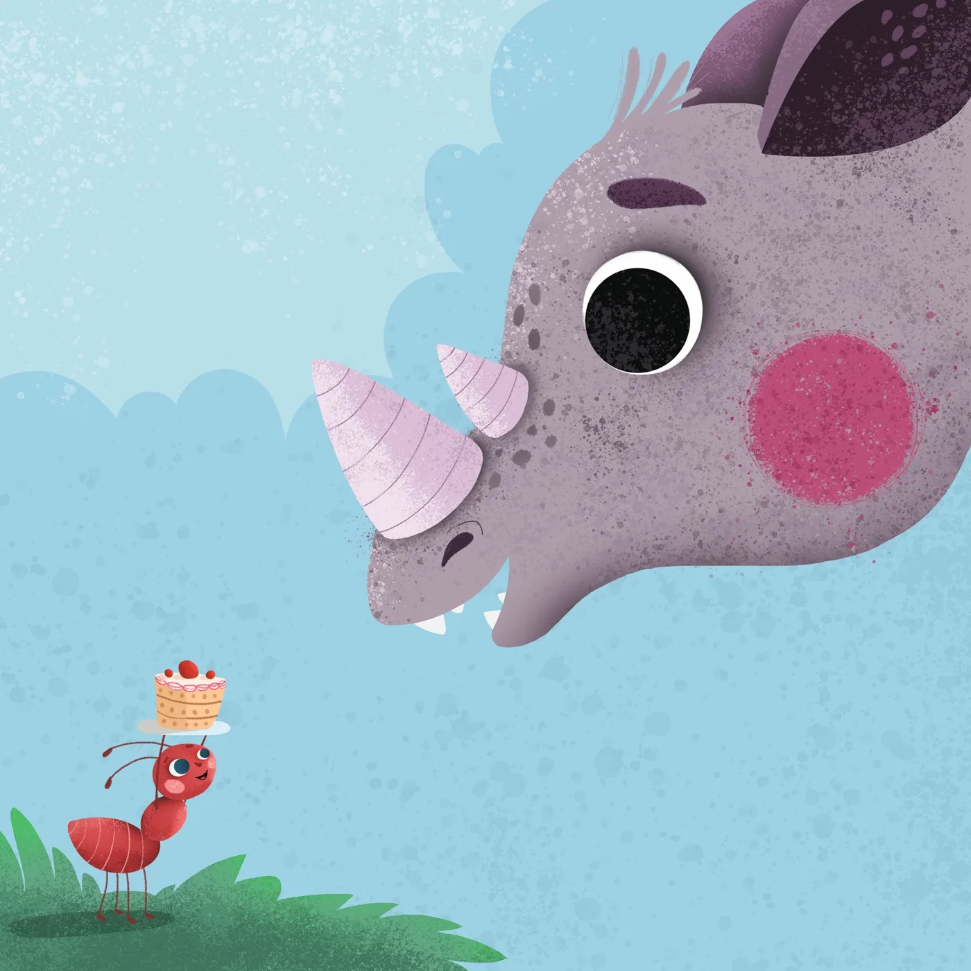 Warm watercolour illustration from the children’s book